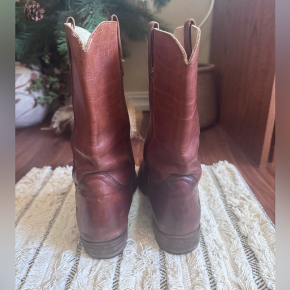 Vintage Frye Campus Boots Made in USA Distressed Leather Womens 7.5 - Picture 8 of 14